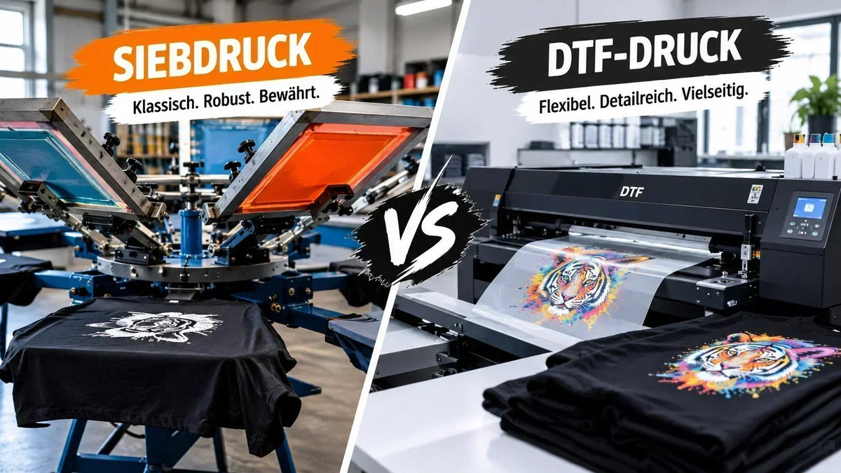 DTF-Druck vs. Siebdruck: Welches Verfahren ist das beste für dein Projekt?