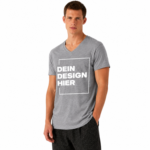 Männer V-Neck T-Shirt • B&C